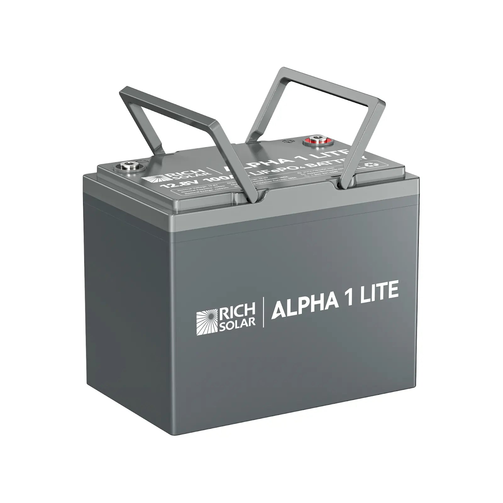 RichSolar ALPHA 1 LITE | 12V 100Ah LiFePO4 Battery | Lightweight Lithium Battery for RVs, Trailers, Vans, Boats, and Off-Grid Use | 4,000 Lifetime Cycles | Best Value RS-B12100
