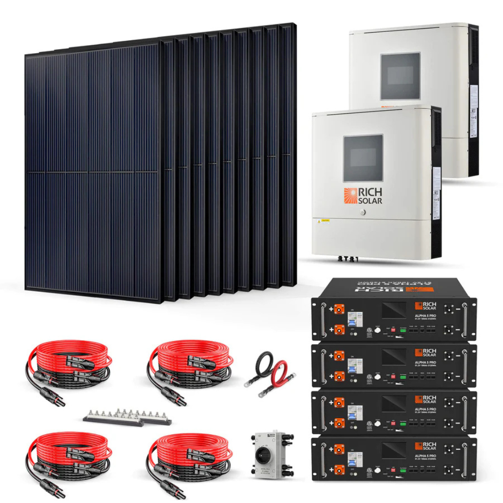RichSolar 4000W 48VDC-240VAC Solar Kit RS-CBK4000240