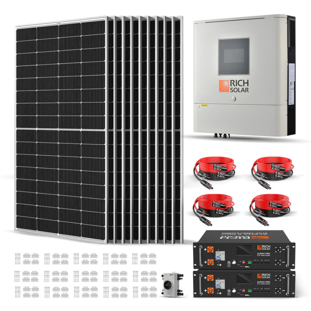 RichSolar 2500W 48VDC-120VAC Solar Kit RS-CBK2500