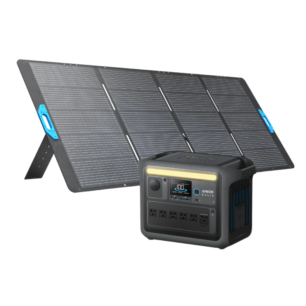 Anker SOLIX C1000X Solar Generator + 100W Solar Panel